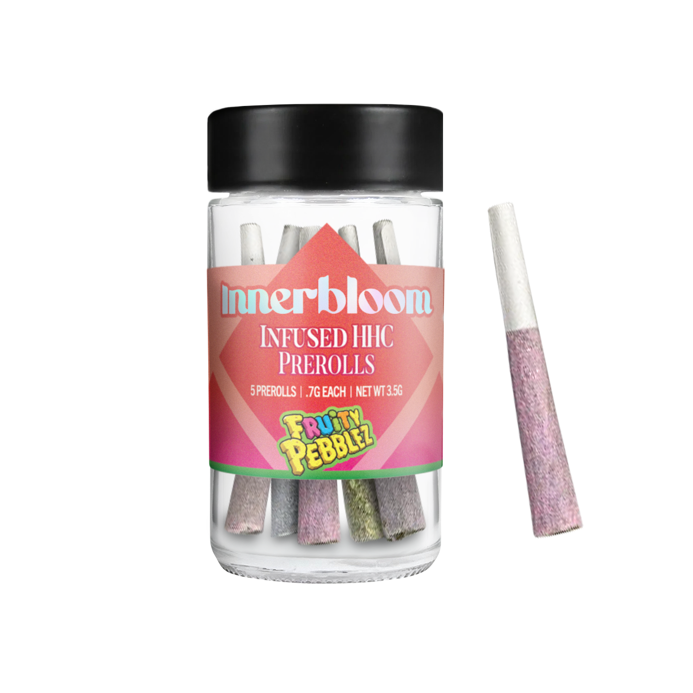 3.5G de Pre-Rolls Coloridos - Fruity Pebblez - Indica